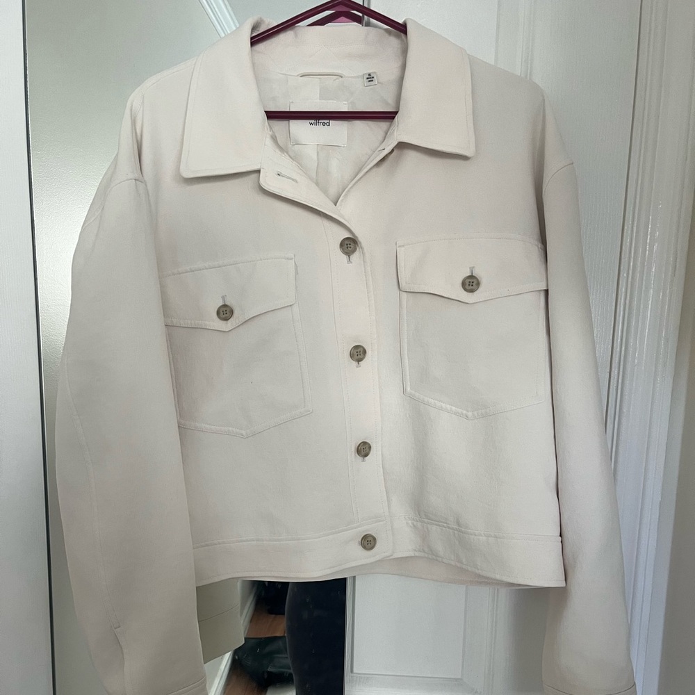 ARITZIA Wilfred Little Cropped Jacket (Crepette)